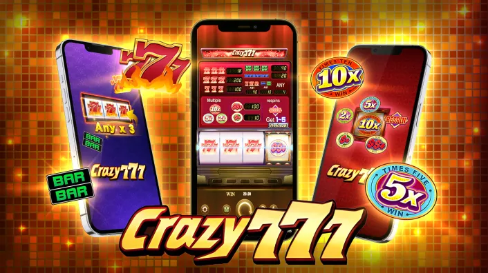 Arcade game screen with bright graphics